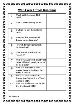 ww1 test hard|ww1 test questions.